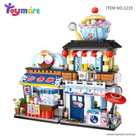 Toymart Shaved Ice Shop Building Blocks Set – 688 PCS Japanese Dessert Store Model, DIY Architecture Display Toy for Adults & Kids, Creative Gift for Collectors