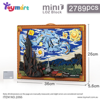 Toymart The Starry Night Building Blocks Set – 1963 PCS DIY Art Model Kit, Van Gogh-Inspired 3D Puzzle, Display Wall Decor Gift for Adults & Kids