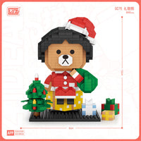 LOZ Diamond Blocks B Family-Gift Bear (800pcs) Mini Building Blocks 9276