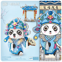 LOZ Chinese Chic Series Panda Sven Actor Dressing Mini Nano Building Blocks 8101