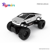 Toymart 1:14 RC Off-Road Mountain Car, 4WD High-Speed Remote Control Truck, All-Terrain Rock Crawler with LED Headlights, 2.4GHz Hobby RC Car, Dual Motors & 2 Batteries for 90 Min Play, Kids & Adults Gift