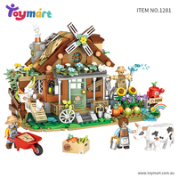 Toymart Farmhouse Building Blocks Set – 899 PCS DIY Country House Model, Creative Mini Nano Blocks Kit (1281 PCS) for Adults & Kids, Collectible Display & Gift