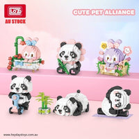 LOZ Panda Bunny Rabbit Building Blocks Set Toys Gifts for Kids Boys Girls Adults