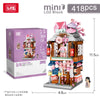 LOZ Japanese Street Kimono Hot Spring Ramen Matcha Shop Building Sets Lego-Like