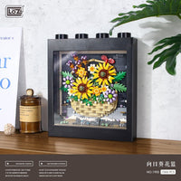 LOZ Flower Series Sunflower Basket 1066pcs Mini Building Blocks 1905
