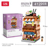 LOZ Japanese Street Kimono Hot Spring Ramen Matcha Shop Building Sets Lego-Like