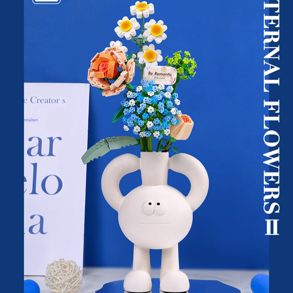 LOZ Mini Building Blocks Eternal flower (680pcs) Mini Nano Blocks (1671)