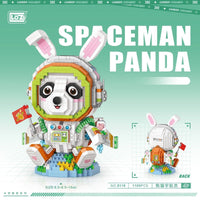 LOZ Diamond Blocks Panda Astronaut (974Pcs）Mini Building Blocks 8118