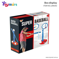 Toymart Super Baseball Set for Kids – Indoor & Outdoor T-Ball Batting Practice Kit with Adjustable Tee, Lightweight Bat & Balls, Fun Sports Toy for Boys & Girls, Active Play Gift
