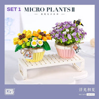 2-in-1 Botanical Bloom Collection - LOZ Mini Building Blocks Potted Plant | Mini Nano Blocks