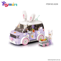 Toymart Mini Bunny Radish Car Building Blocks Set – 3D Bunny Radish Car Model, Mini Nano Blocks Kit for Kids & Adults, Collectible Gift & Toy