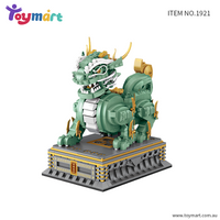 Toymart Chinese Chic Series Kylin Building Blocks Set – 1434 PCS DIY Kylin Model, Mini Nano Blocks Kit (1921) for Adults & Kids, Collectible Display & Gift